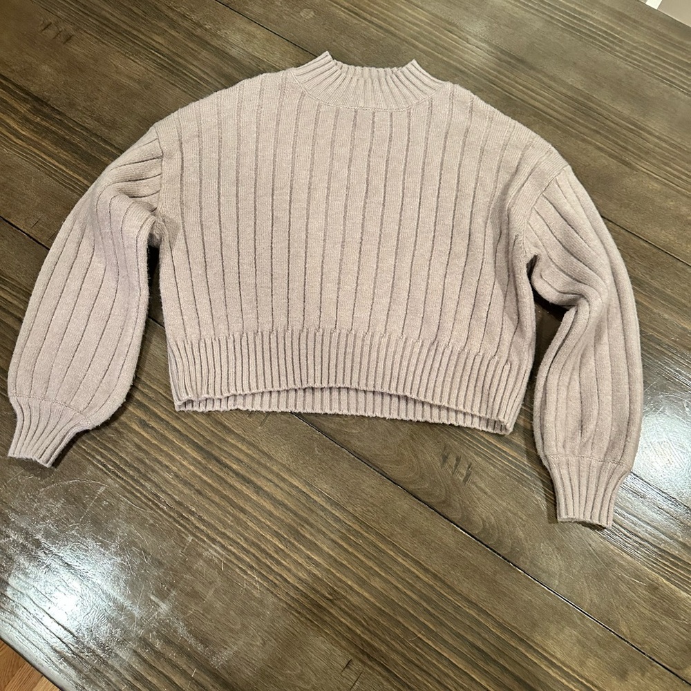Forever 21 Ribbed Knit Sweater in taupe